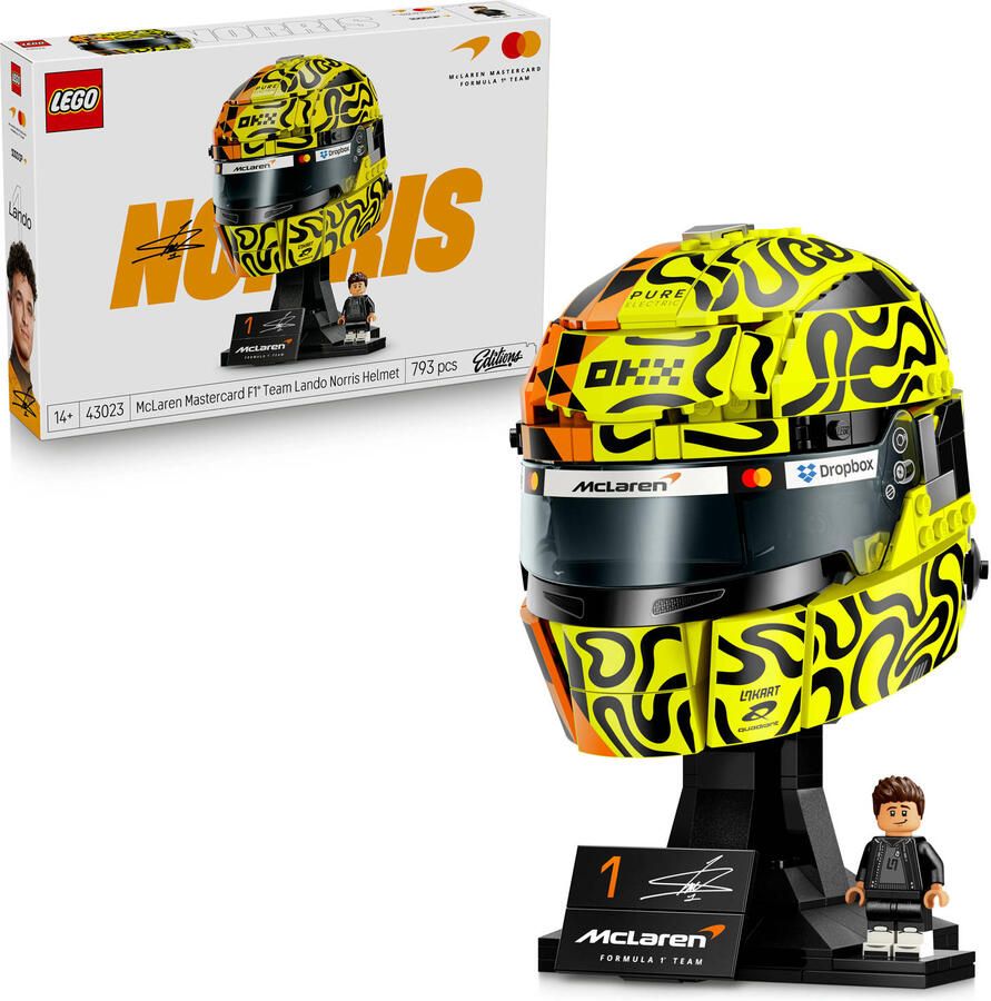 LEGO Editions Formula 1 McLaren Mastercard F1 Team Helm van Lando Norris Set 43023