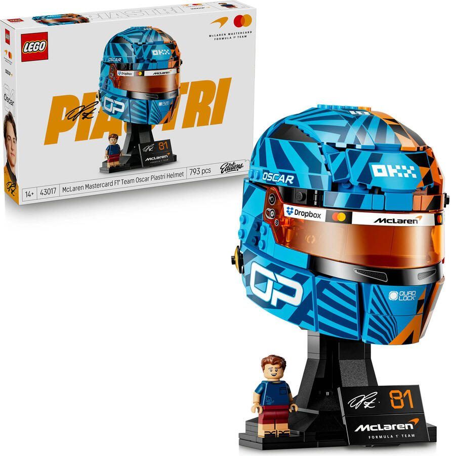 LEGO Editions Formula 1 McLaren Mastercard F1 Team Helm van Oscar Piastri Bouwpakket 43017