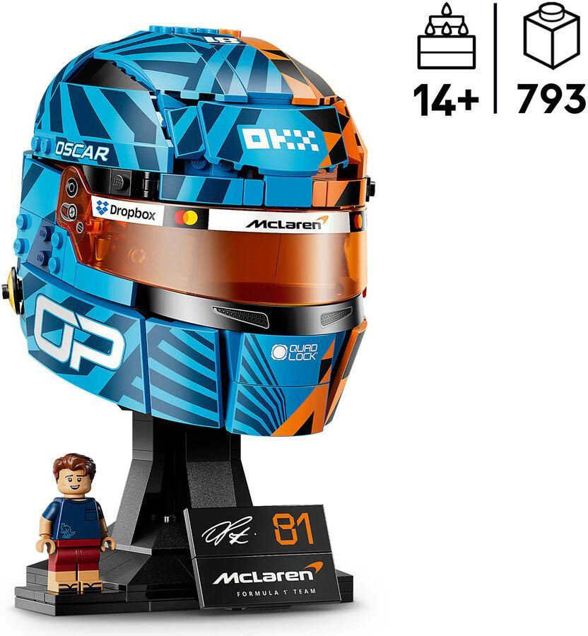 LEGO Editions Formula 1 McLaren Mastercard F1 Team Helm van Oscar Piastri Bouwpakket 43017 - Foto 2