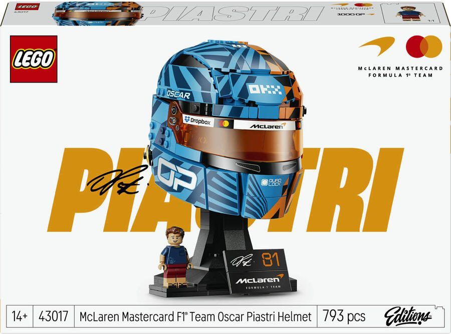 LEGO Editions Formula 1 McLaren Mastercard F1 Team Helm van Oscar Piastri Bouwpakket 43017 - Foto 3