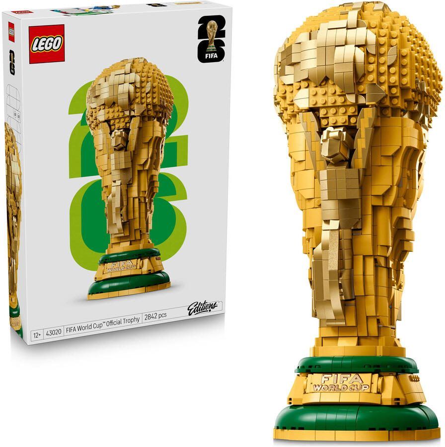 LEGO Editions Sports Officiële FIFA World Cup Trofee Beker Set 43020