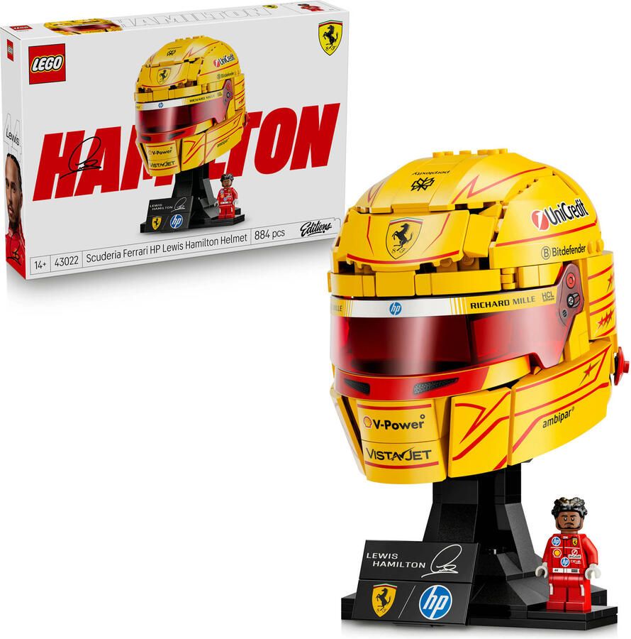 LEGO Editions Vehicles Scuderia Ferrari HP Helm van Lewis Hamilton Set 43022