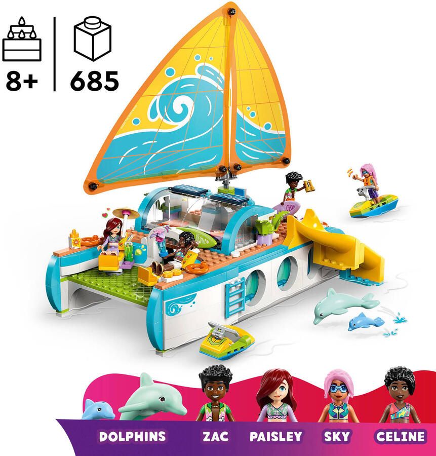 LEGO Friends Avontuurlijke Bootreis Bouw- en Speelset 42664 - Foto 3