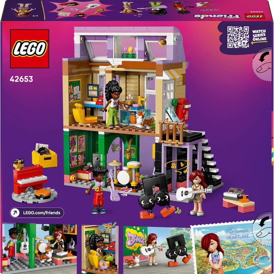 LEGO Friends Muziekwinkel en Appartement Bouwset 42653 - Foto 3
