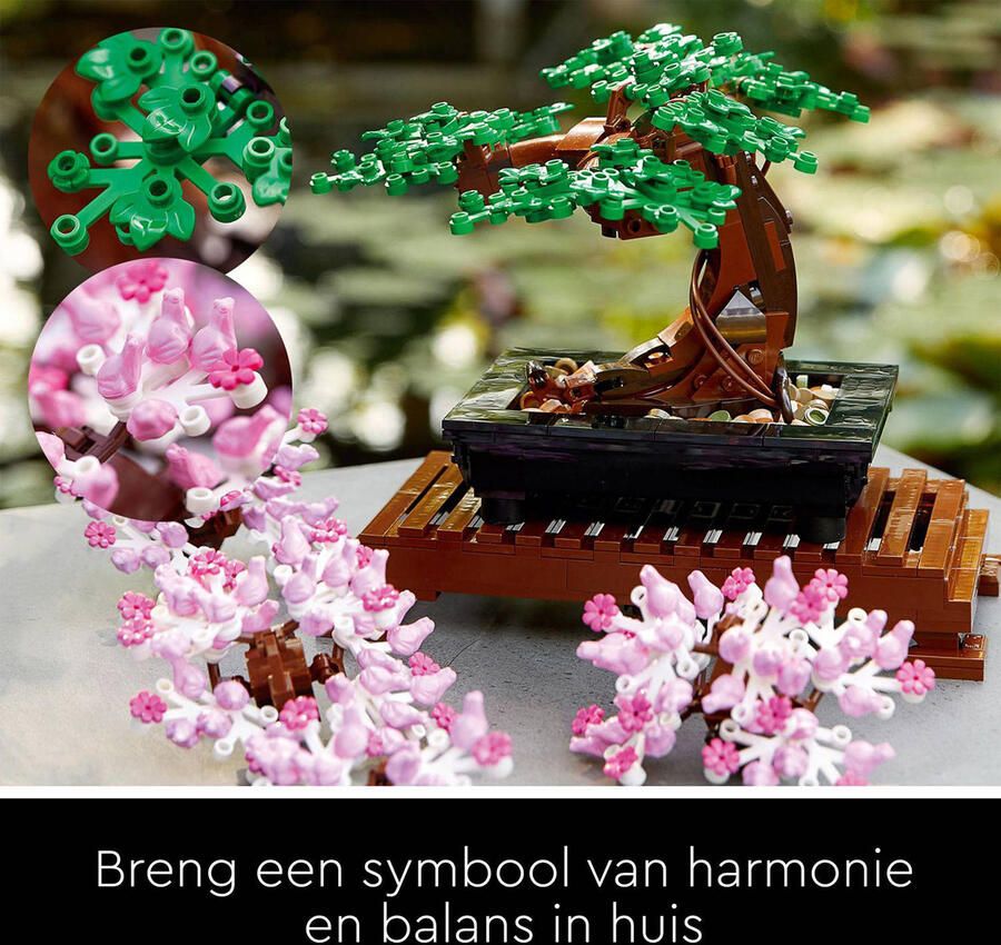 LEGO Creator Expert 10281 Bonsai creatieve hobby voor volwassenen DIY botanische decoratieset - Foto 3