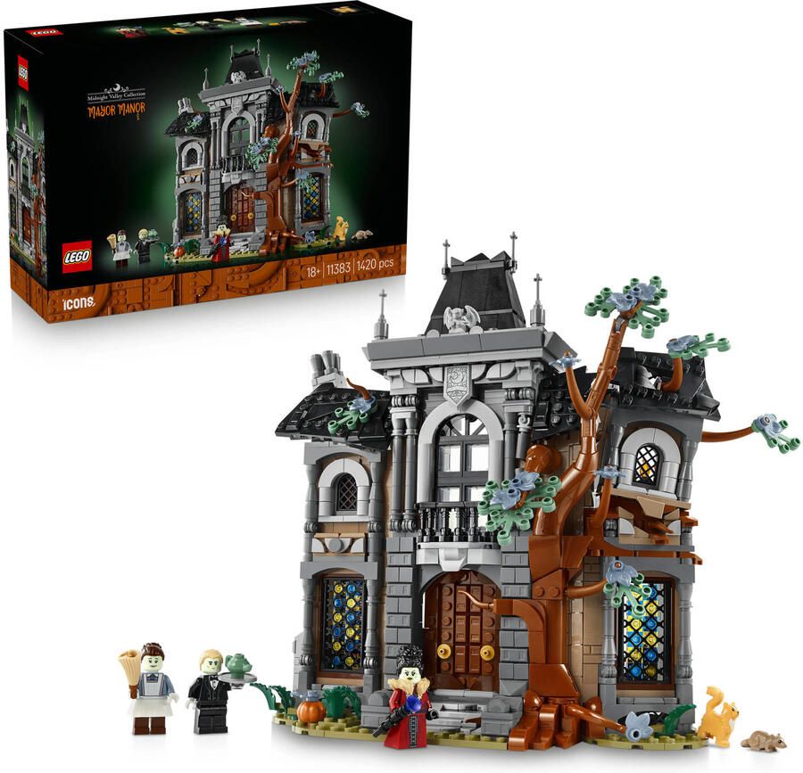 LEGO Icons Burgemeestershuis Griezelig Landhuis Bouwpakket 11383 - Foto 3