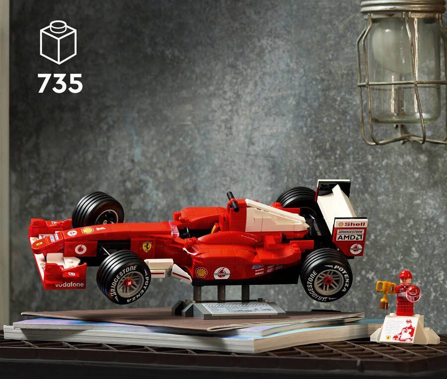 LEGO Icons Ferrari F2004 en Michael Schumacher Modelauto 11375 - Foto 4