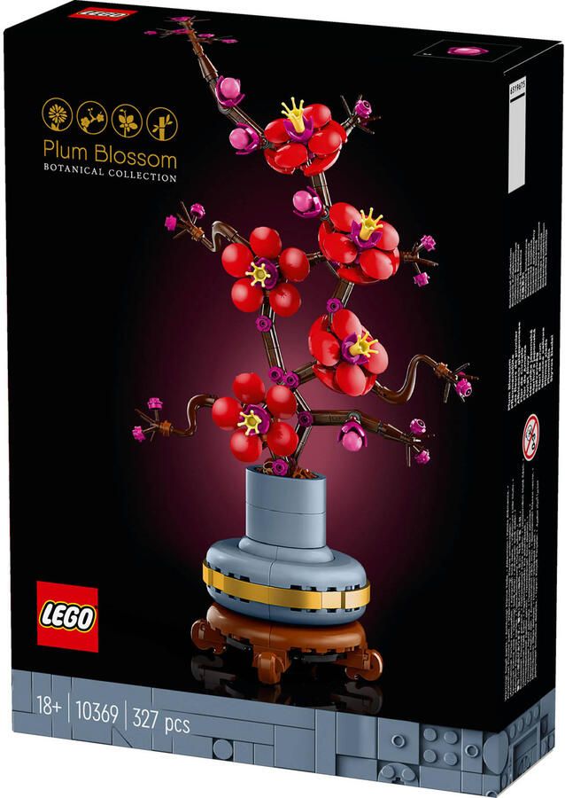 LEGO Icons Japanse abrikoos Bloemen Set voor Volwassenen uit de Botanical Collection 10369 Icons