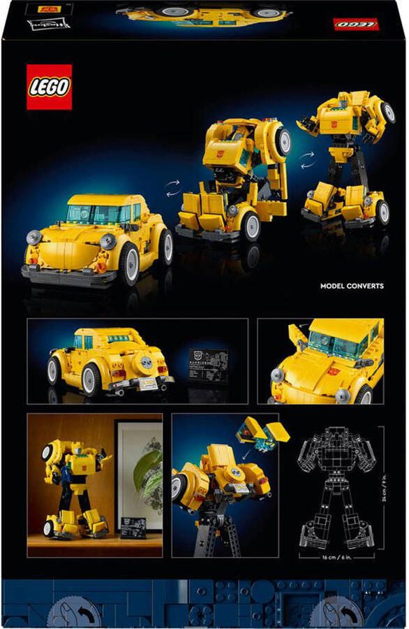 LEGO Icons 10338 Transformers Bumblebee Robotfiguur voor volwassenen Voertuig - Foto 4