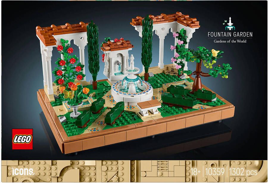 Lego Icons Tuin met Fontein 10359 - Foto 3