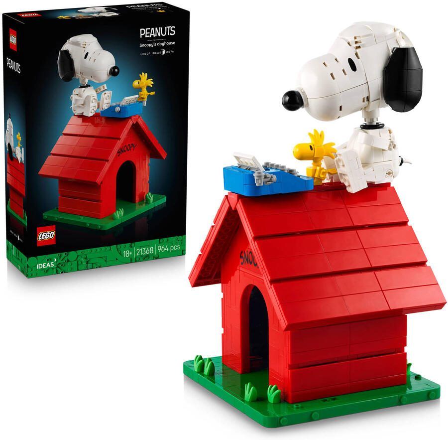 LEGO IDEAS Peanuts: Snoopy's hondenhok 21368
