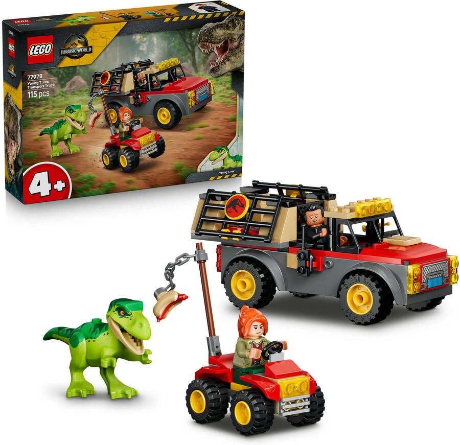 LEGO Jurassic World Jonge T. Rex Transporttruck Dino Speelgoed 77978 - Foto 3