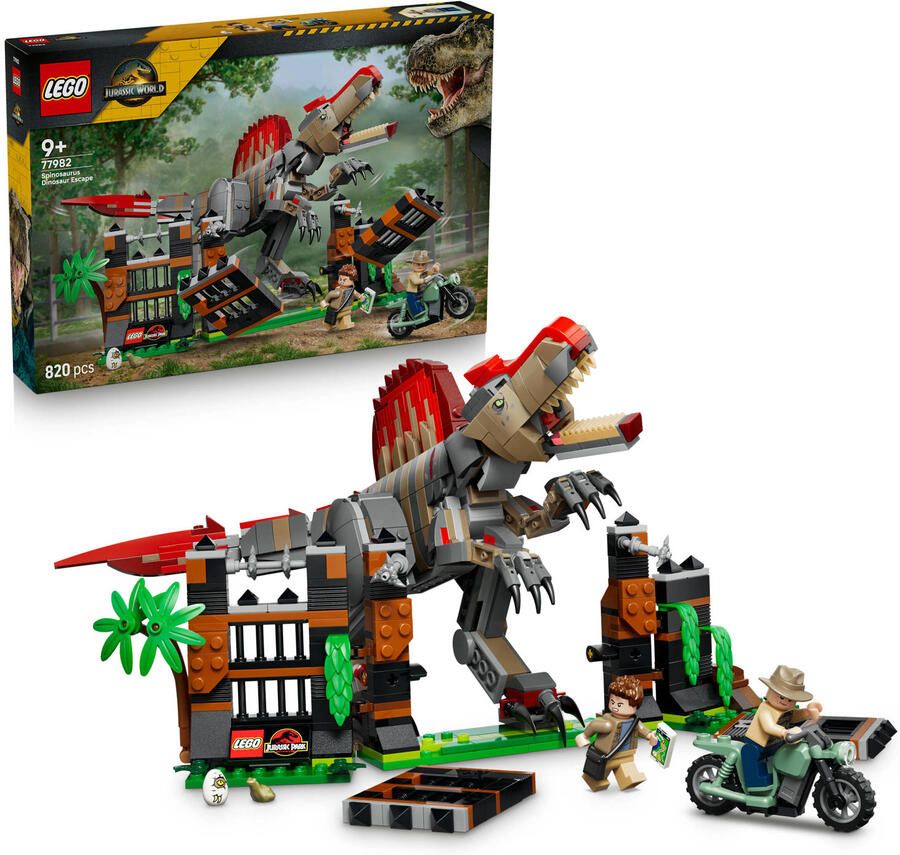 LEGO Jurassic World Spinosaurus Ontsnapping Speelgoed 77982