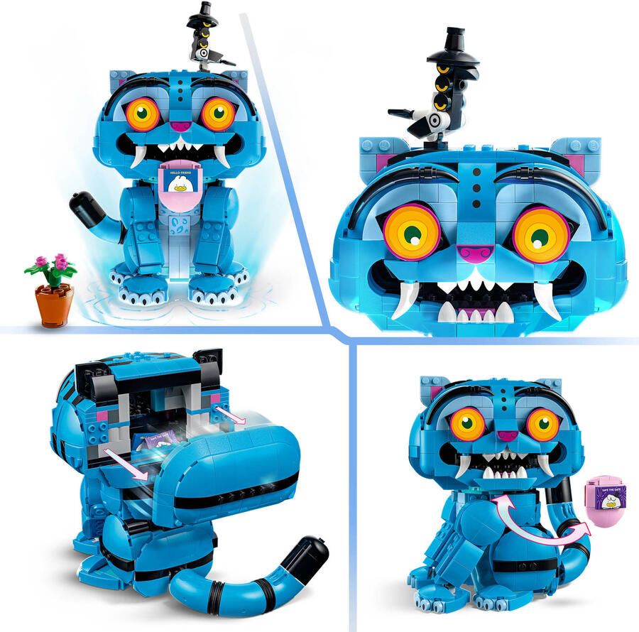 LEGO KPop Demon Hunters Derpy Tiger en Sussie Bird Dieren Speelgoed 72537 - Foto 4