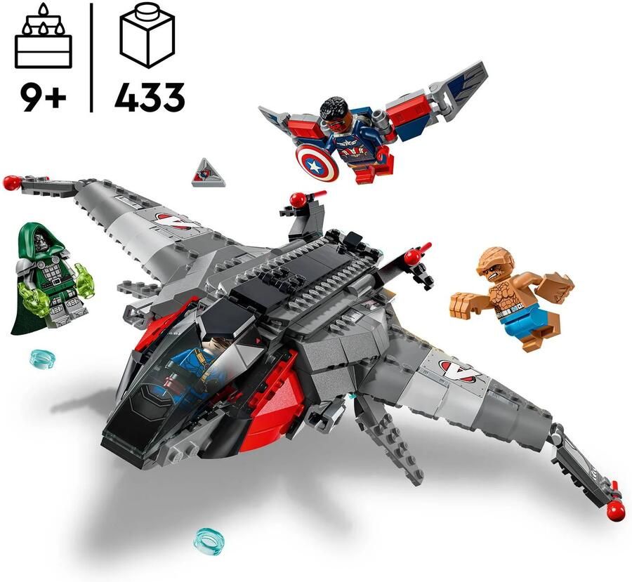 LEGO Marvel Avengers Doomsday Quinjet Vliegtuig Speelgoed 76347 - Foto 4
