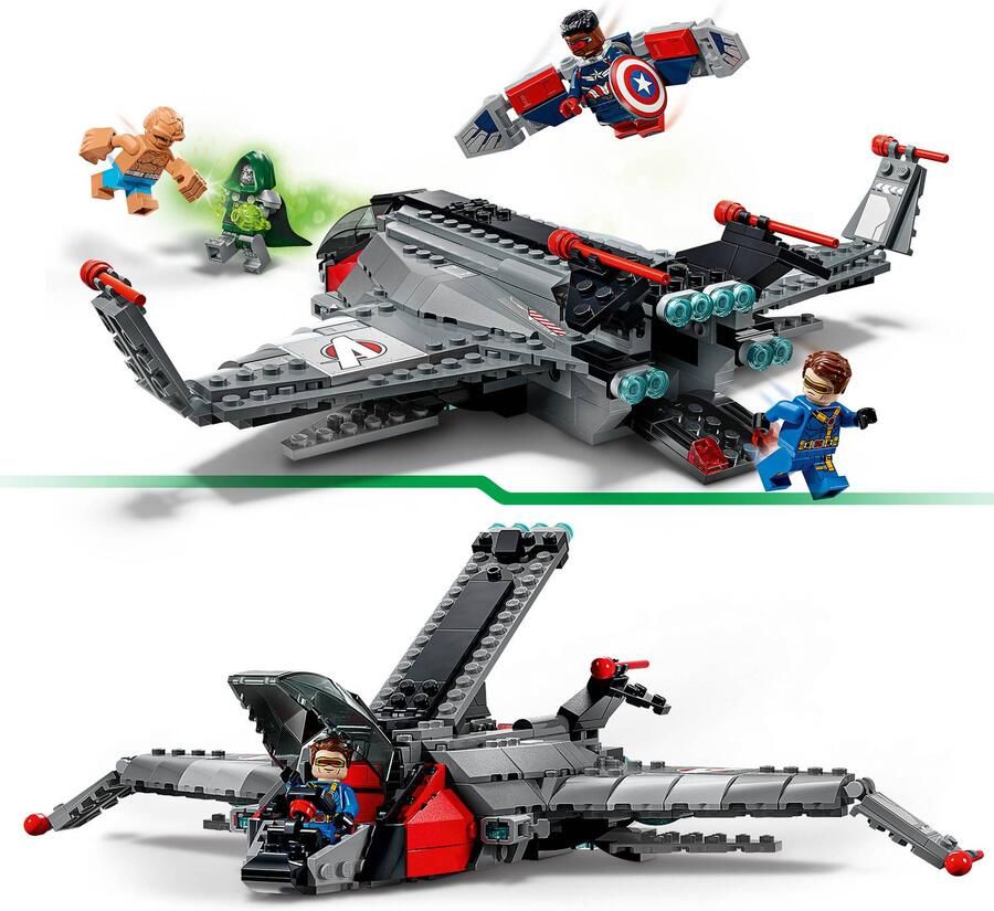 LEGO Marvel Avengers Doomsday Quinjet Vliegtuig Speelgoed 76347 - Foto 5