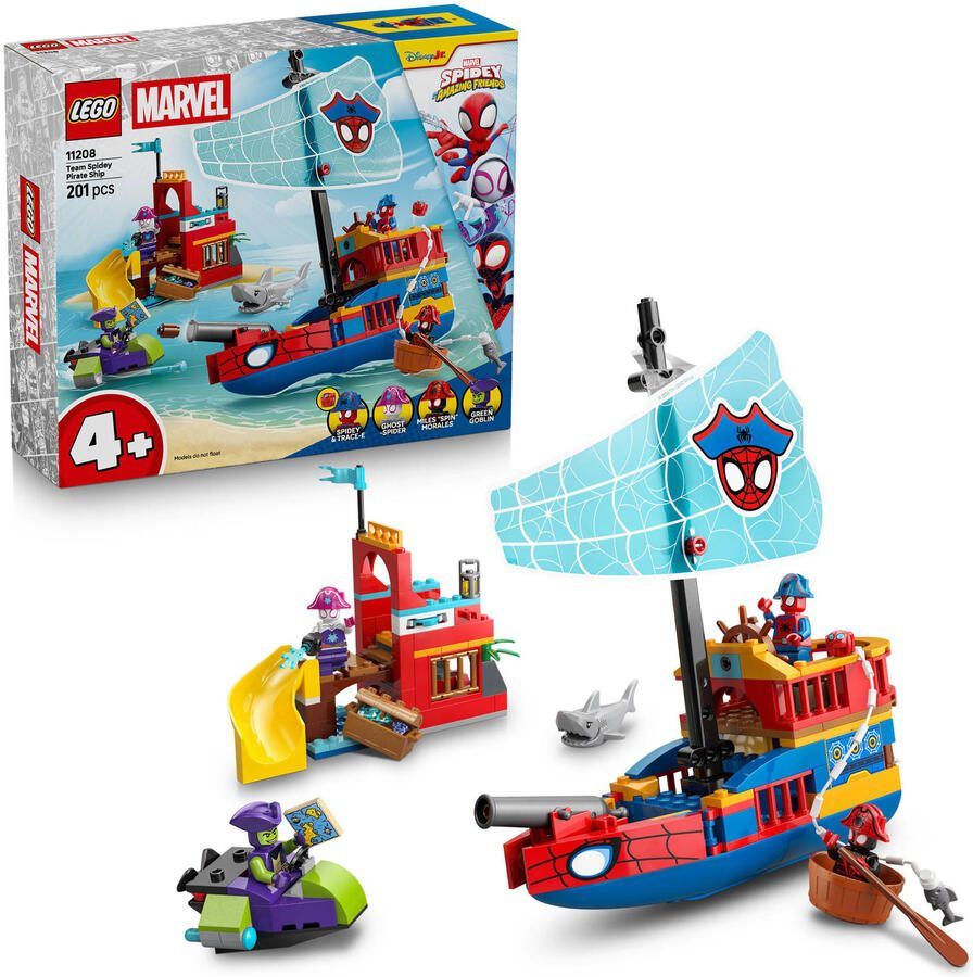 LEGO Marvel Spidey en Zijn Geweldige Vriendjes Team Spidey Piratenschip Set 11208