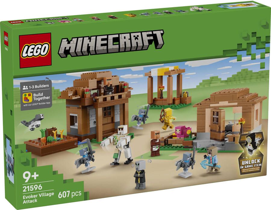 LEGO Minecraft 21596 de aanval van de tovenaar op het dorp - Foto 4