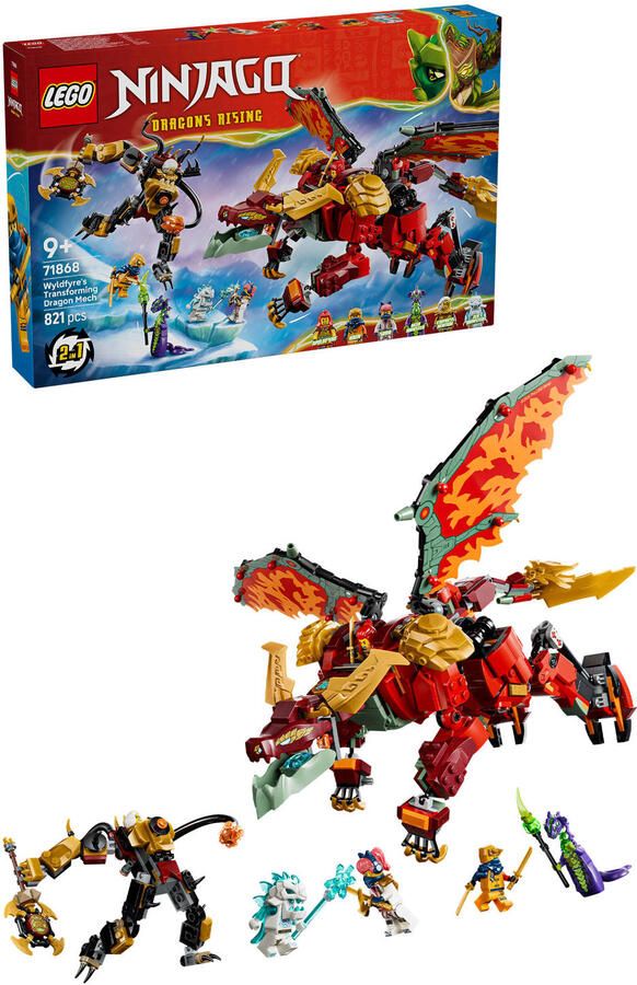 LEGO EGO Ninjago 71868 Wyldfyre's transformerende drakenmecha - Foto 3