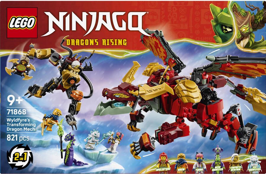 LEGO EGO Ninjago 71868 Wyldfyre's transformerende drakenmecha - Foto 5