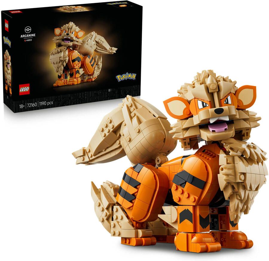 LEGO Pokémon Arcanine Pokémon Dieren Figuur Bouwpakket 72160 - Foto 3