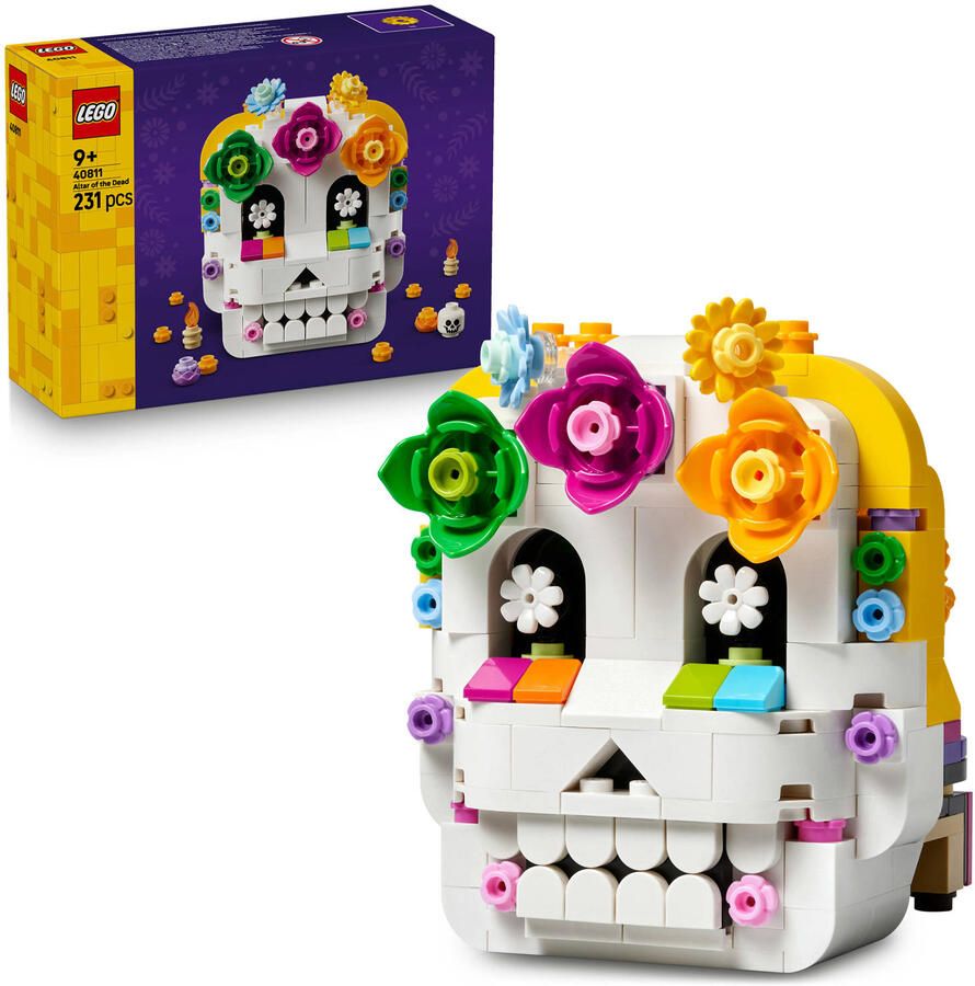 LEGO Seasons and Occasions Altaar van de Doden Día de los Muertos Schedel Bouwpakket 40811