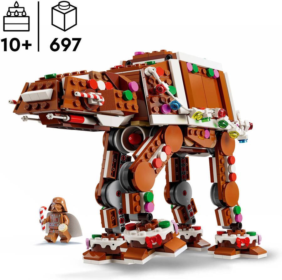 LEGO Seasons and Occasions Star Wars Peperkoek AT-AT Walker Kerst Bouwpakket voor Kinderen 40806 - Foto 5