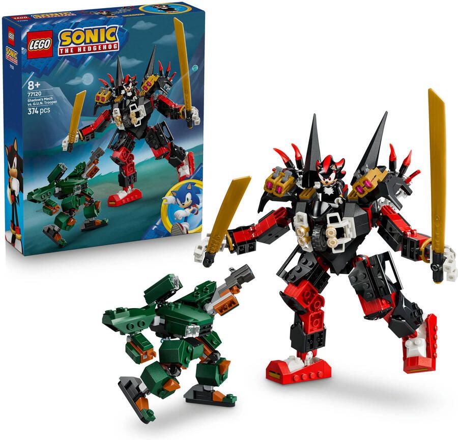 LEGO Sonic the Hedgehog Shadows Mecha vs. G.U.N. Trooper Speelgoed 77120