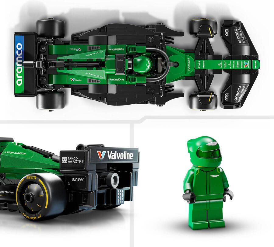 Lego Speed Champions Aston Martin Aramco F1 AMR24 racewagen 77245 - Foto 3