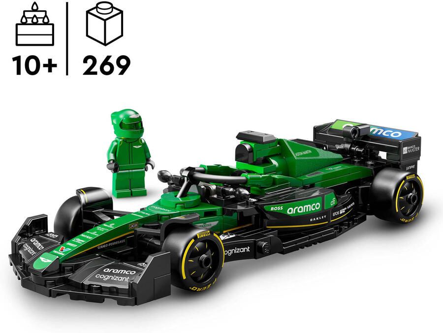 Lego Speed Champions Aston Martin Aramco F1 AMR24 racewagen 77245 - Foto 4