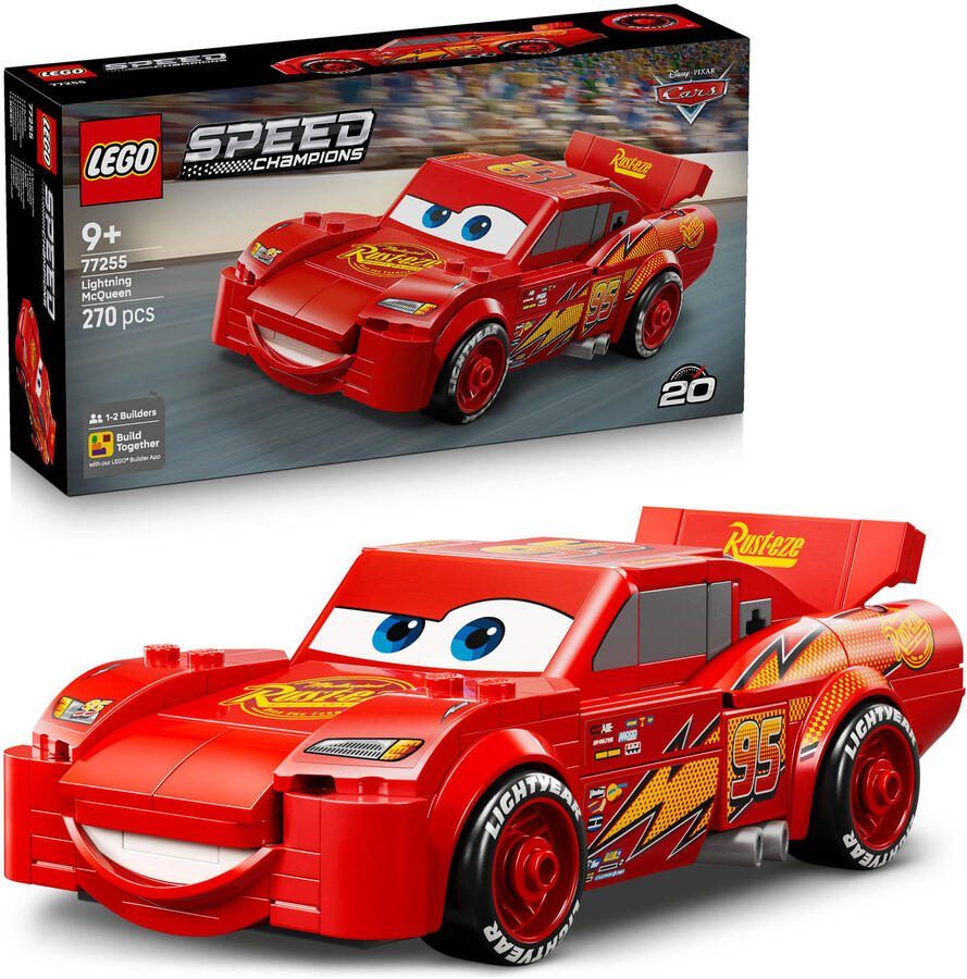 LEGO Speed Champions Bliksem McQueen Auto Bouwpakket 77255