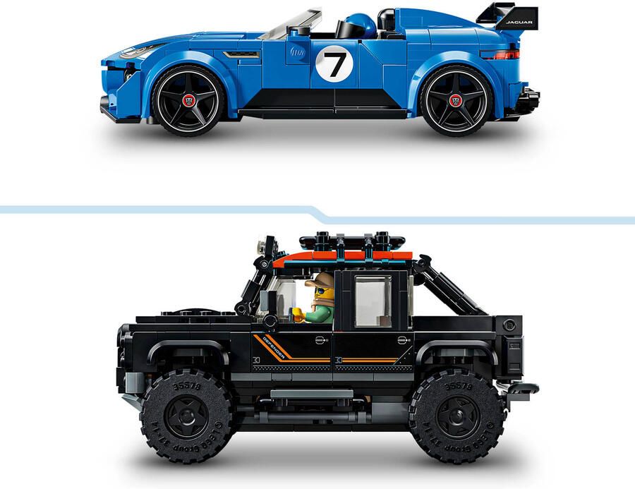 LEGO Speed Champions Jaguar Project 7 en Land Rover Defender Set 77264 - Foto 5