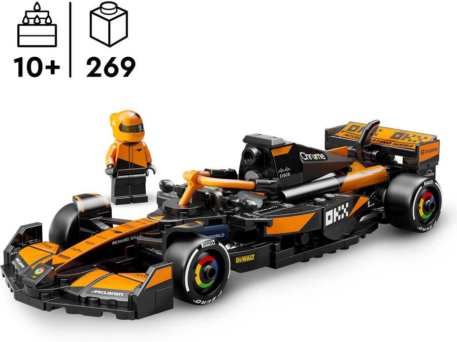 LEGO Speed Champions McLaren F1 Team MCL38 racewagen 77251 - Foto 4