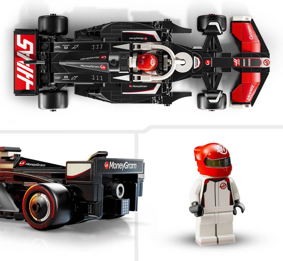 Lego Speed Champions MoneyGram Haas F1 Team VF-24 racewagen 77250 - Foto 3
