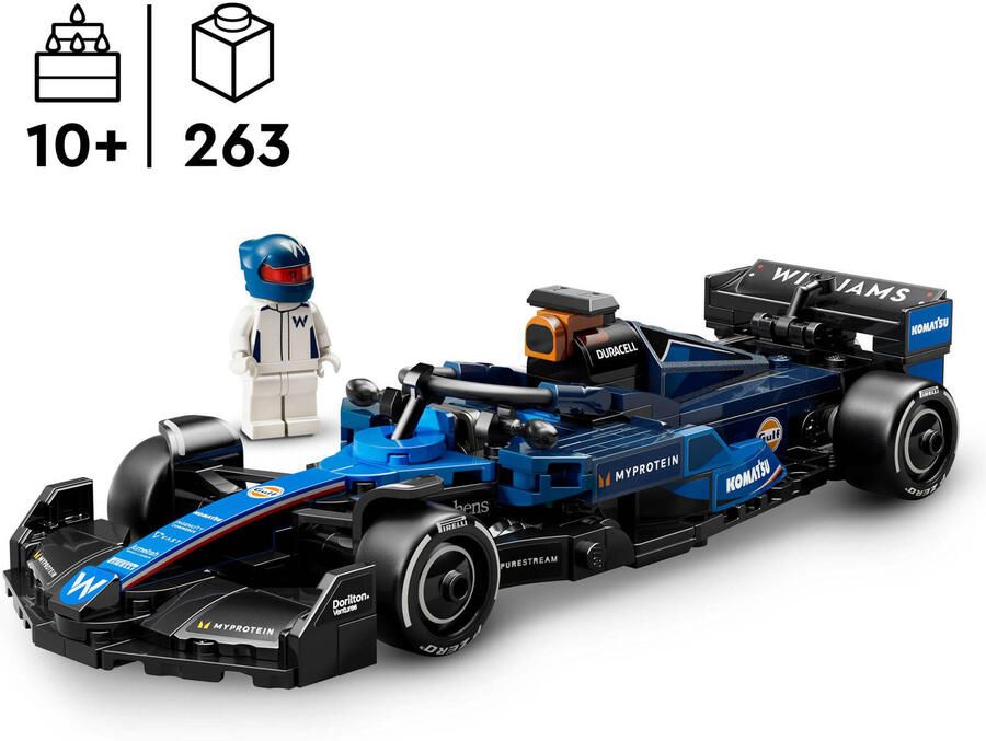 Lego Speed Champions Williams Racing FW46 F1 racewagen 77249 - Foto 4