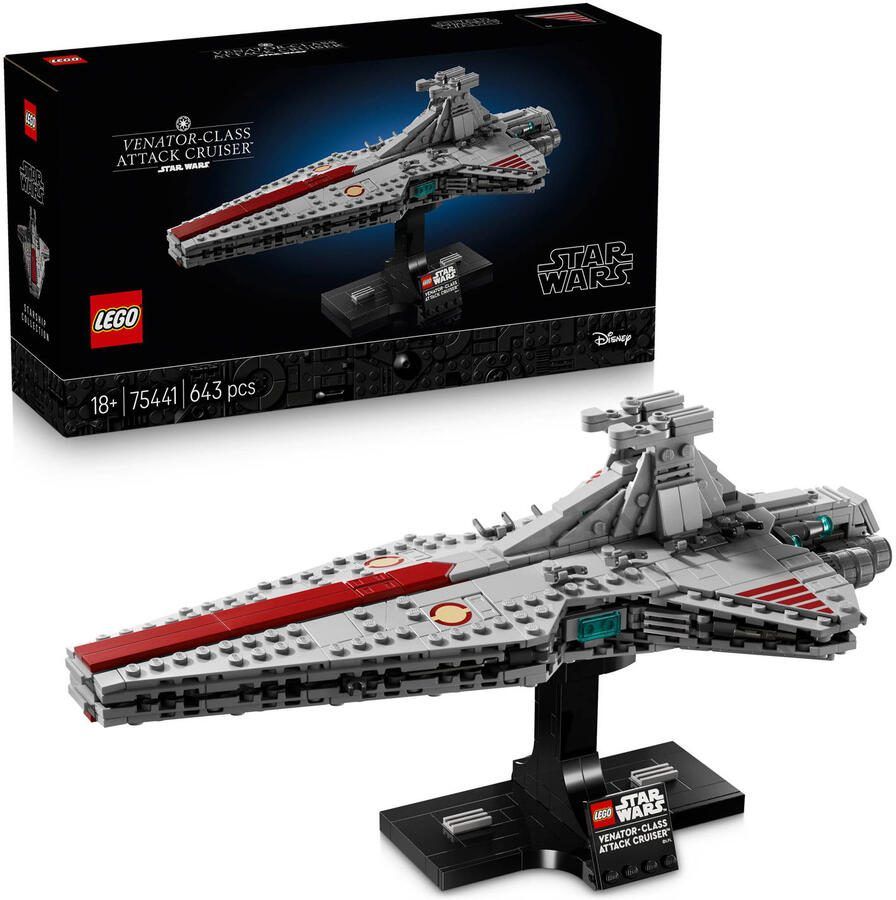 LEGO Star Wars Venator-Class Attack Cruiser Bouwpakket voor Volwassenen 75441 - Foto 2