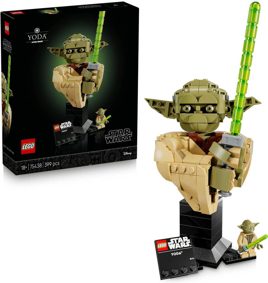 LEGO Star Wars Yoda Buste Bouwpakket voor Volwassenen 75438 - Foto 3