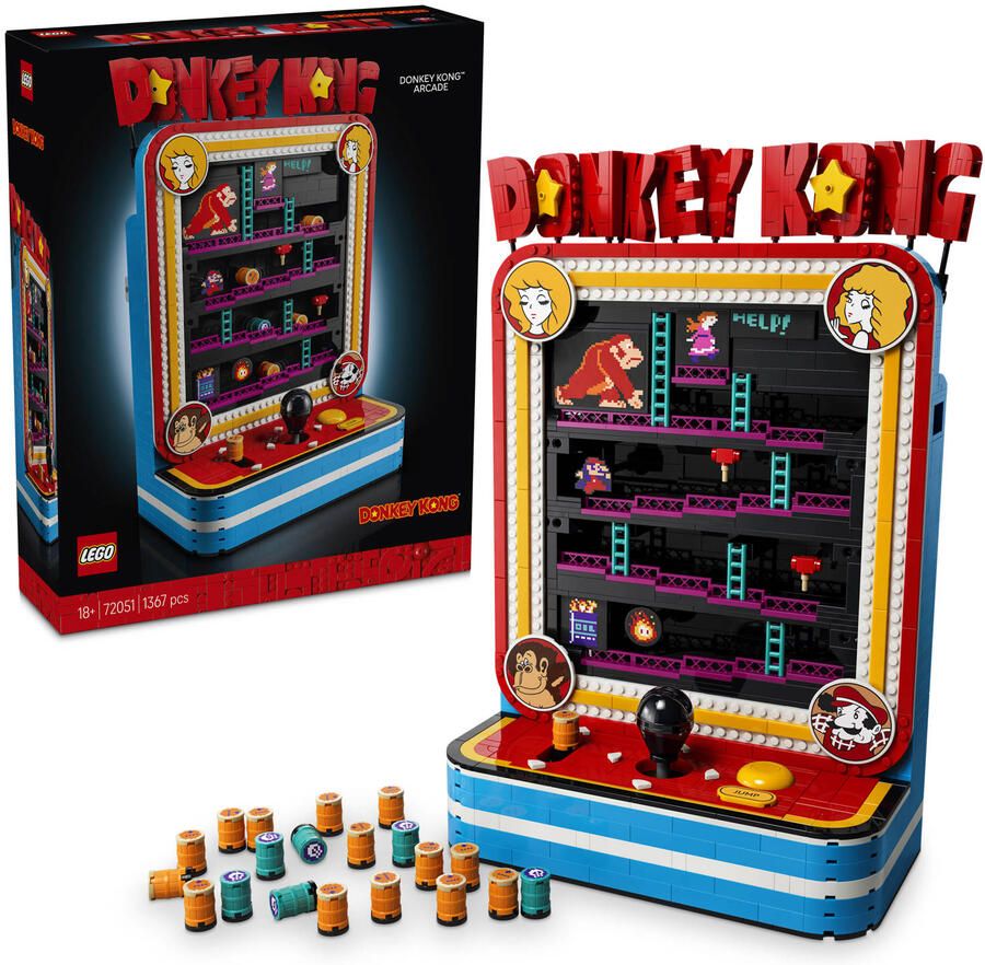 LEGO Super Mario Donkey Kong-Arcadekast Bouwpakket voor Volwassenen 72051