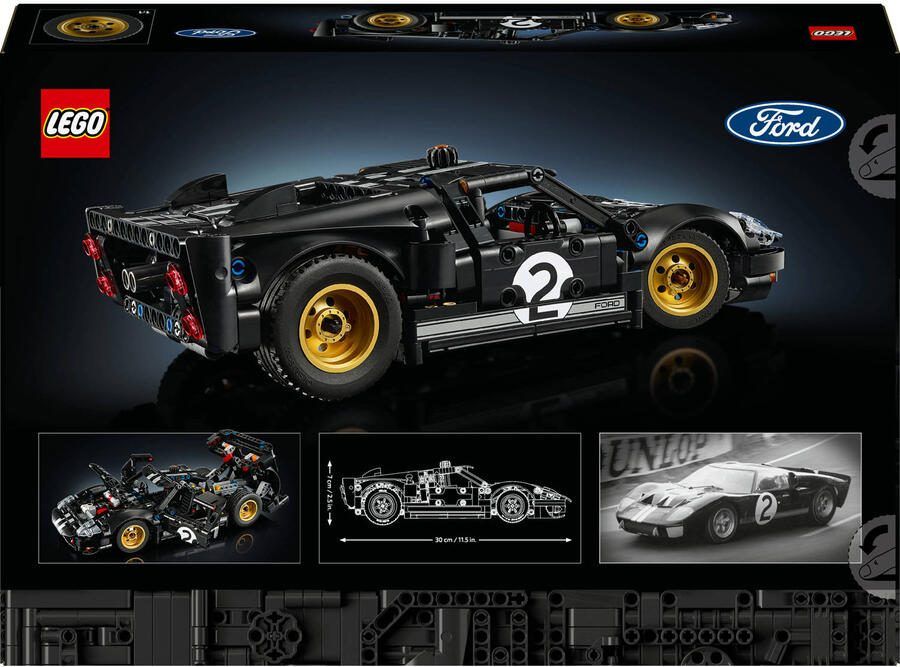 LEGO Technic 1966 Ford GT40 MKII Racewagen Auto Bouwpakket 42223 - Foto 3