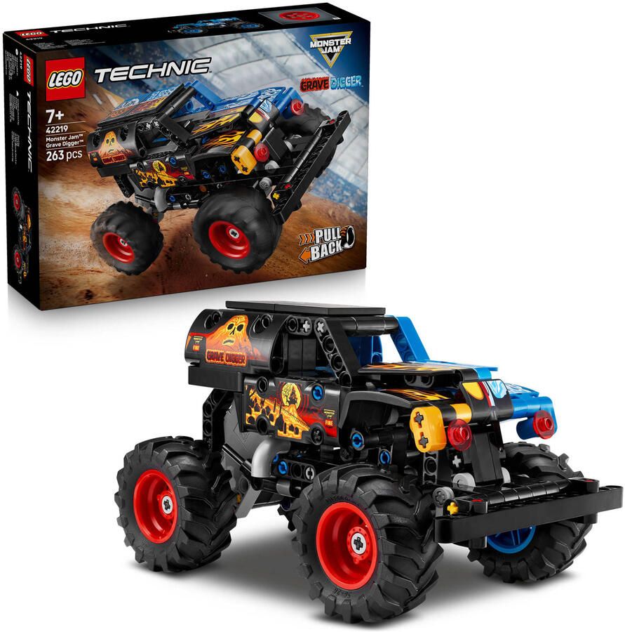 LEGO Technic Monster Jam™ Grave Digger™ vuur en ijs 42219