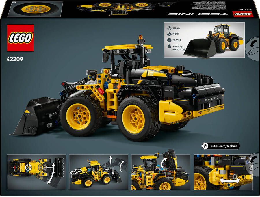 LEGO Technic Volvo L120 Electric Wiellader Speelgoed 42209 - Foto 4