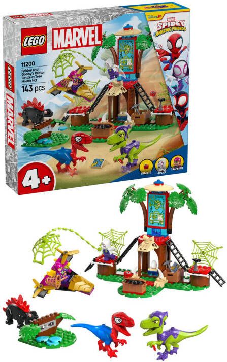 LEGO Marvel Spidey en zijn geweldige vriendjes Spidey en Gobby's raptorstrijd bij de boomhut 11200 - Foto 4