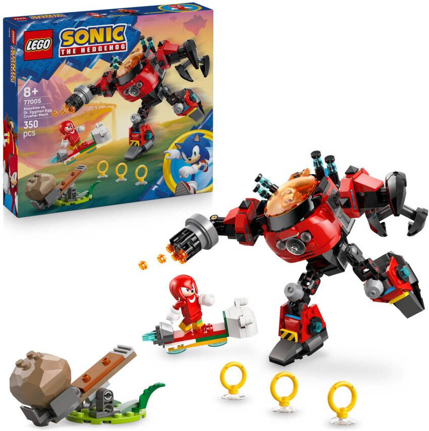 Lego Sonic the Hedgehog Knuckles vs. Dr. Eggman Egg Crusher mecha 77005 - Foto 5