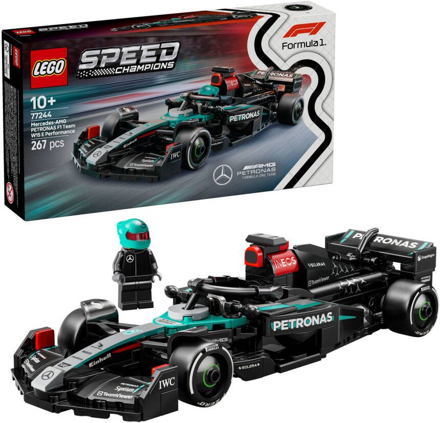 Lego Speed Champions Mercedes-AMG F1 W15 racewagen 77244