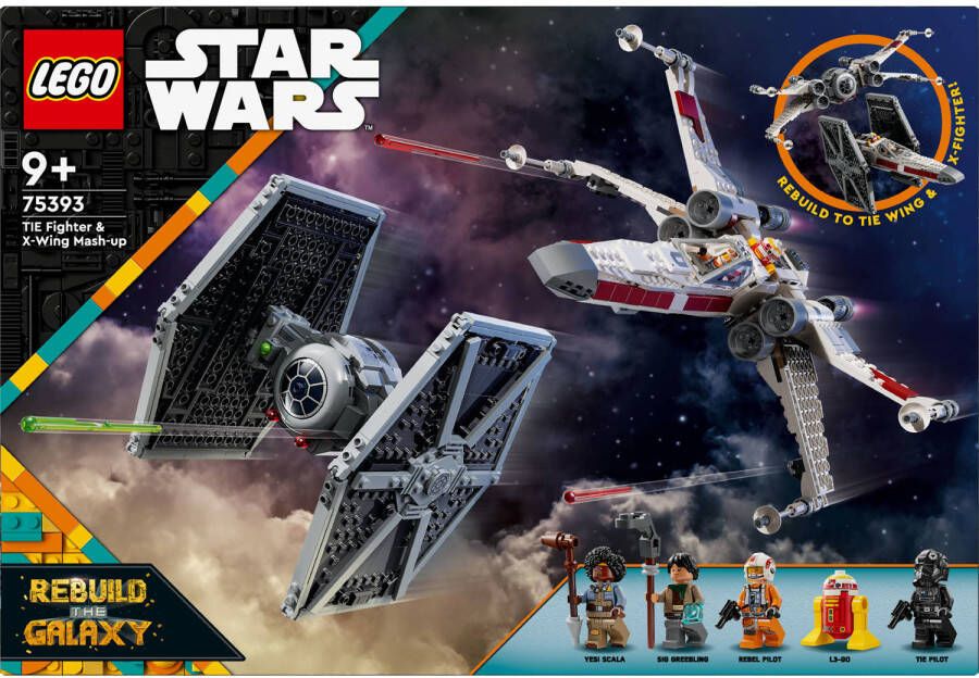 LEGO Star Wars TIE Fighter en X-wing combi set 75393 Star Wars TM