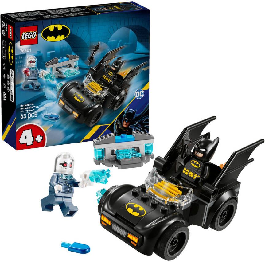 LEGO Super Heroes Batman en Batmobile™ vs. Mr. Freeze™ voertuigspeelset 76301