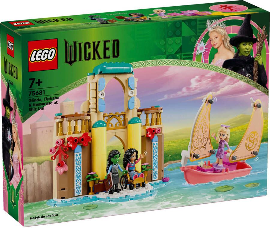 LEGO Wicked Glinda Elphaba en Nessarose op Shiz University 75681