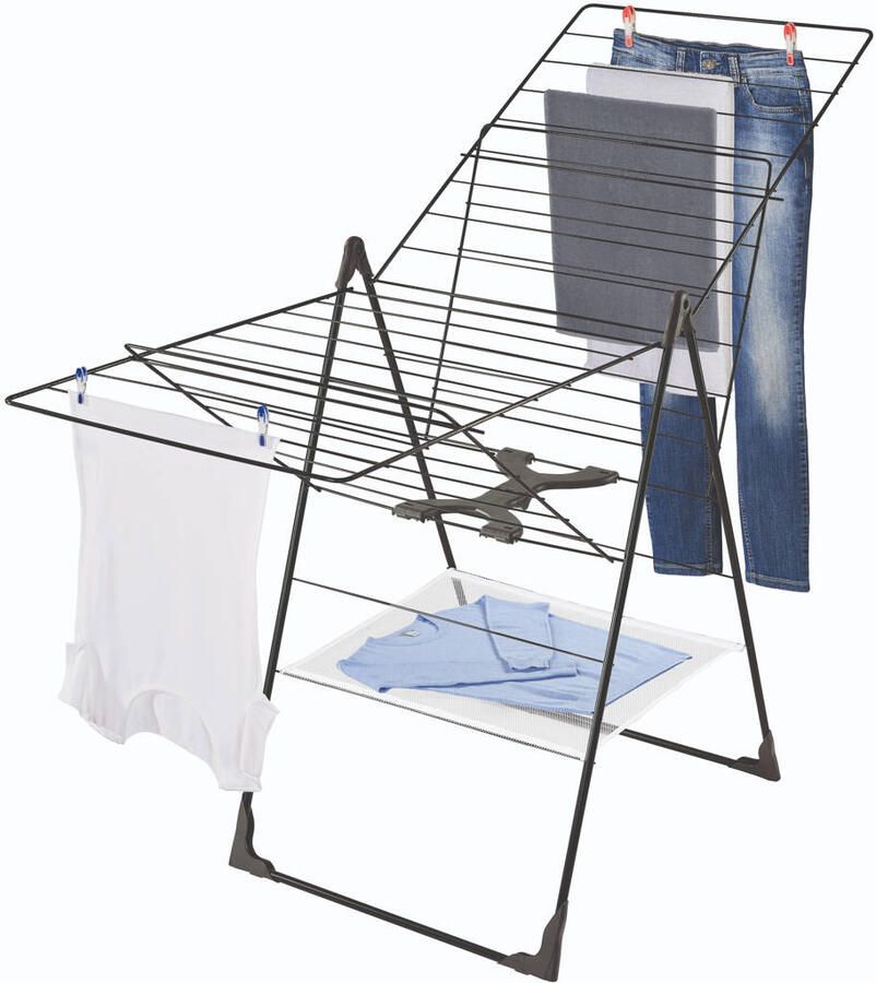 Leifheit Droogrek Classic 250 Flex Zwart - Foto 2