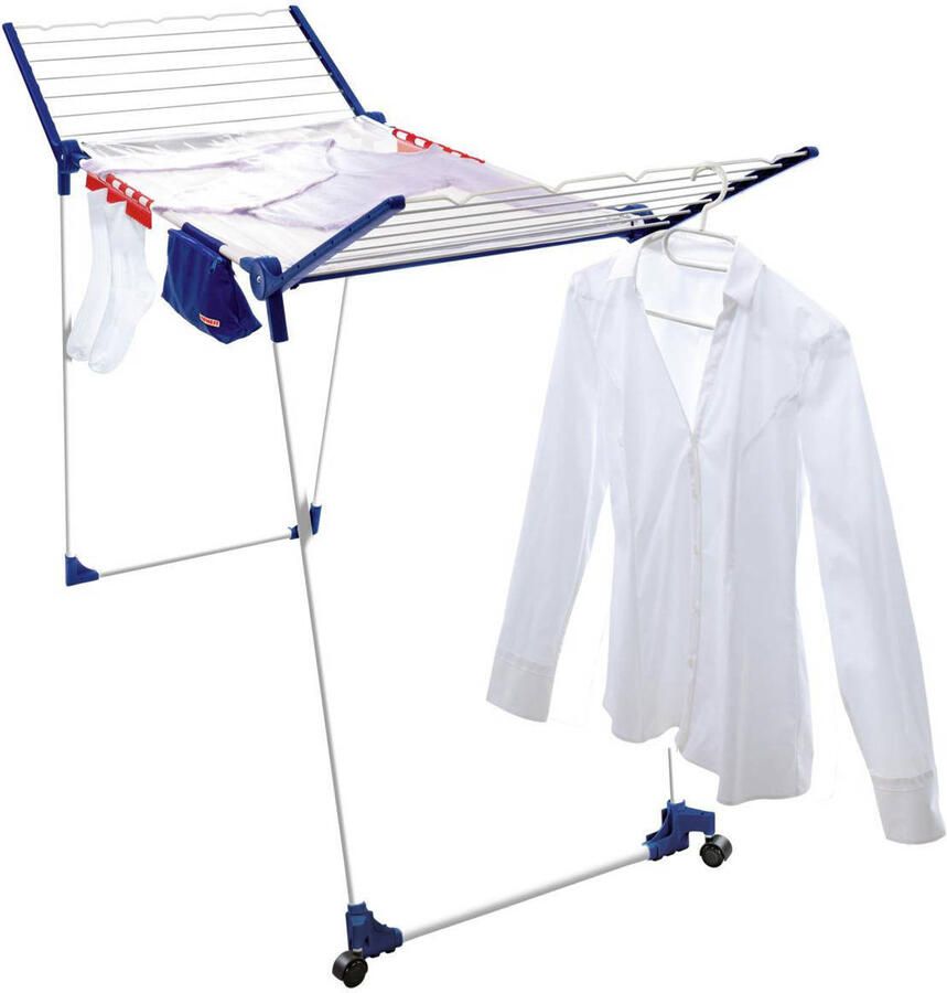 Leifheit Droogrek Pegasus 200 Solid Deluxe Mobile – met wieltjes 20 m drooglengte