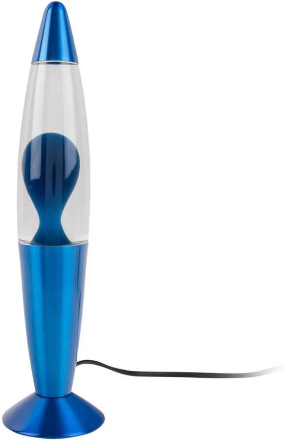 Leitmotiv Tafellamp Funky Rocket Lava Blauw Ø8.6x35.5cm
